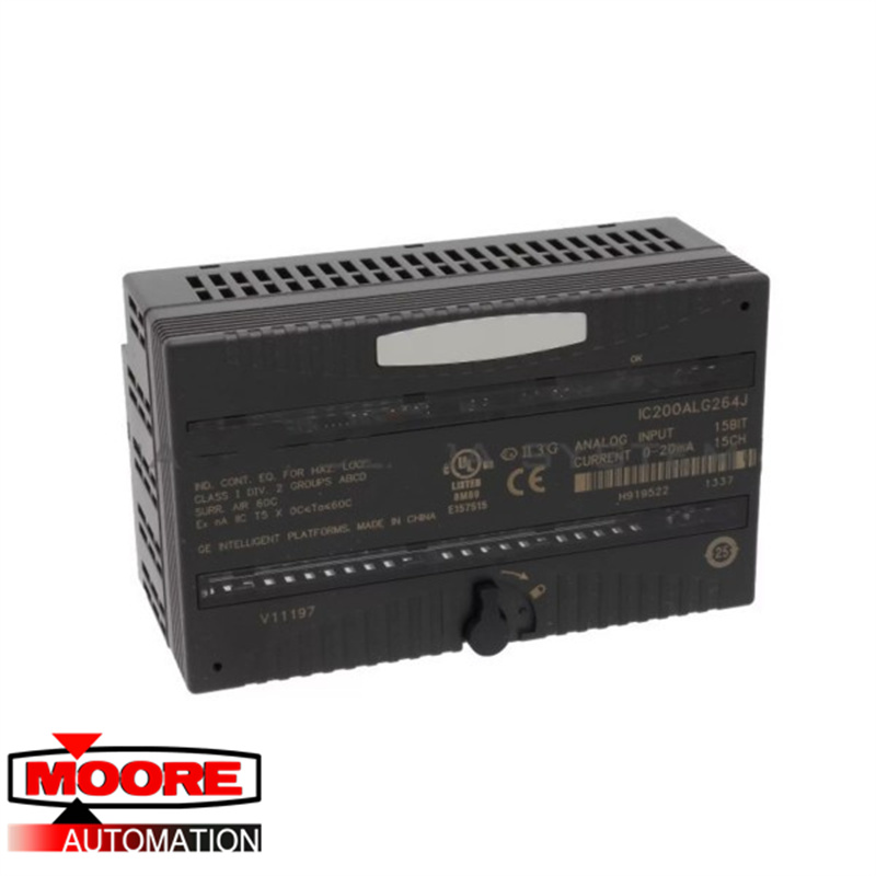 GE | IC200ALG264 | Entrada analógica 15 bits atual 15 canais