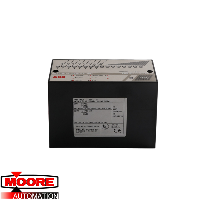 ABB | ICSM06A6 FPR3350601R1062 | Unidade remota de E/S analógica