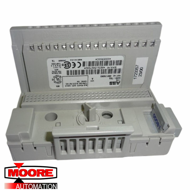 Interface do bloco terminal ABB S200-TB3