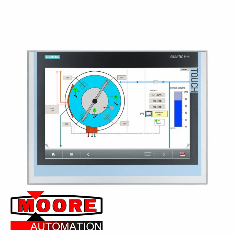 Tela do painel do operador Siemens 6AV7240-7LC07-0HA3