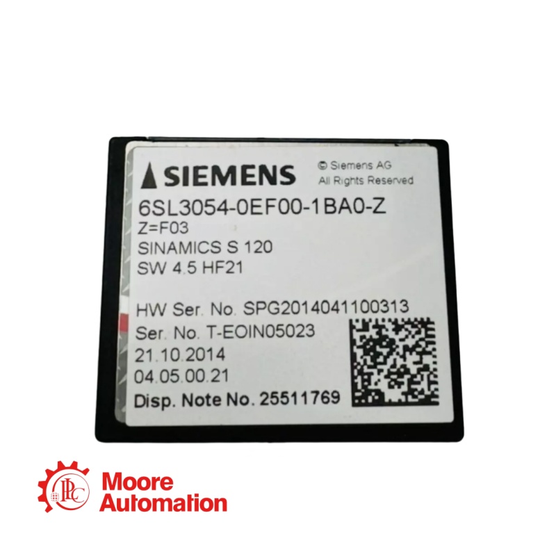 Controlador de unidade SIEMENS 6SL3054-0EF00-1BA0-Z