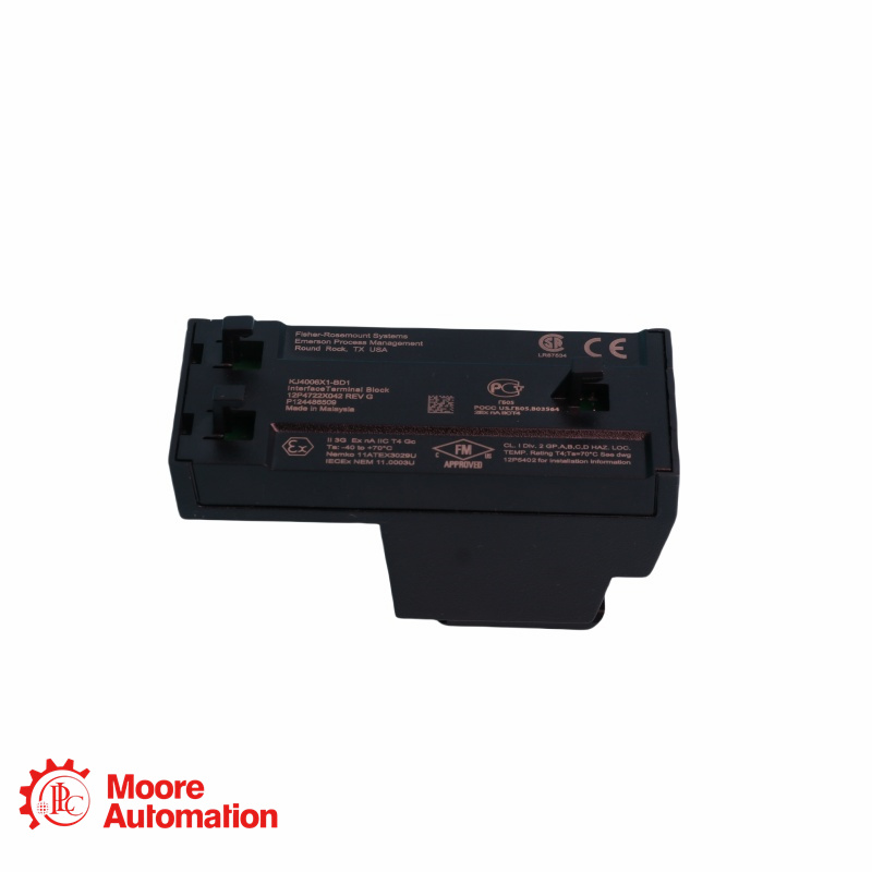 Bloco de terminais redundante de 8 canais AI Emerson KJ4006X1-BF1 12P4728X052