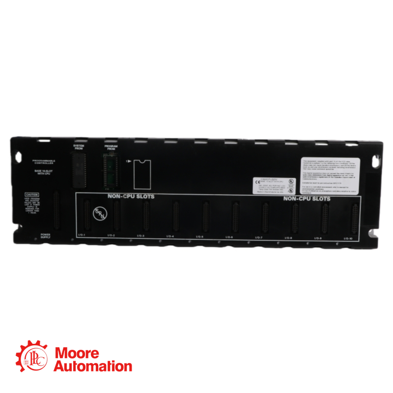 Base General Electric IC693CPU323 de 10 slots com CPU Turbo integrada.