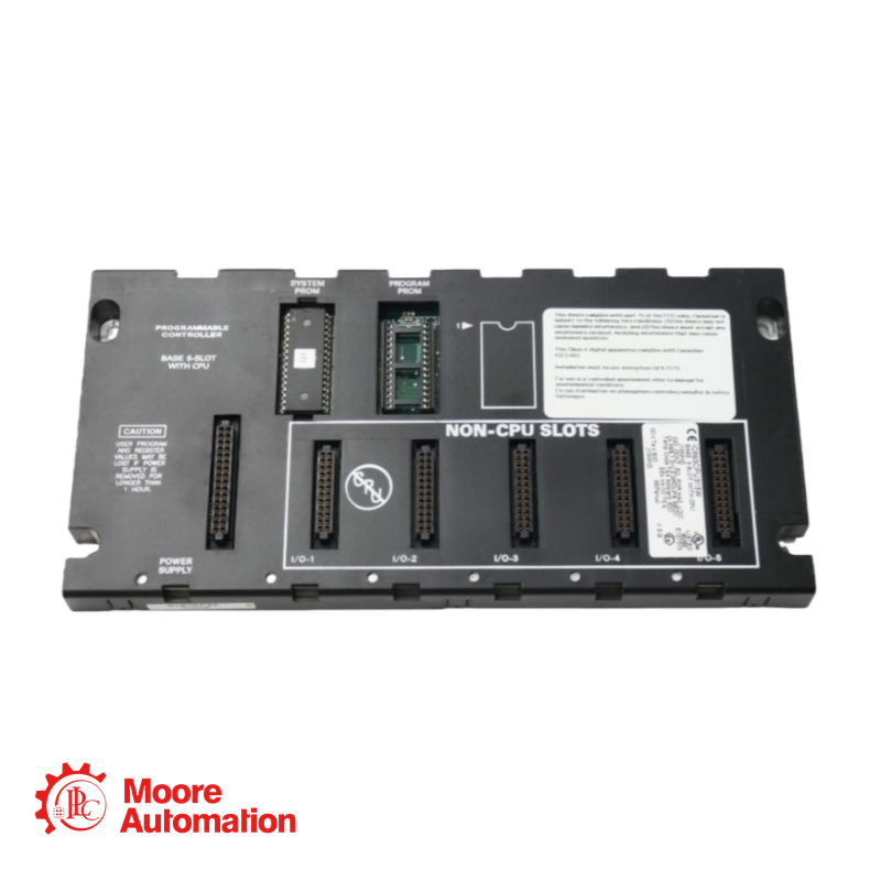 Placa base de 5 slots General Electric IC693CPU313 com CPU integrada