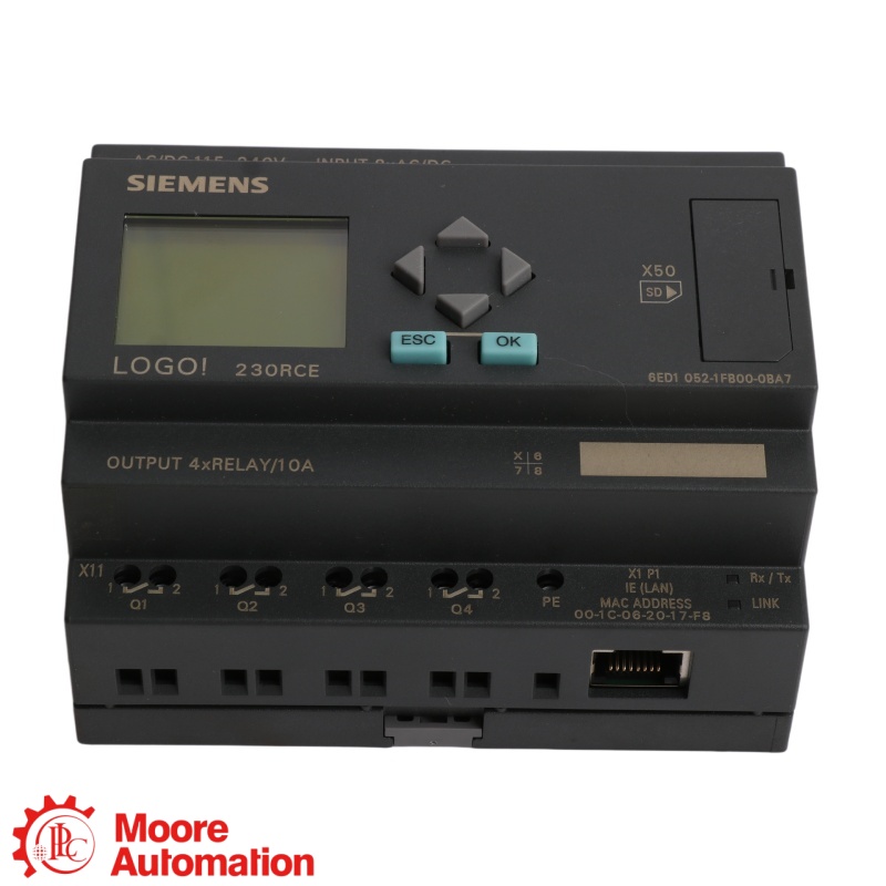 Siemens 6ED1052-1HB08-0BA2 LOGO! 24RCE Logic Module
