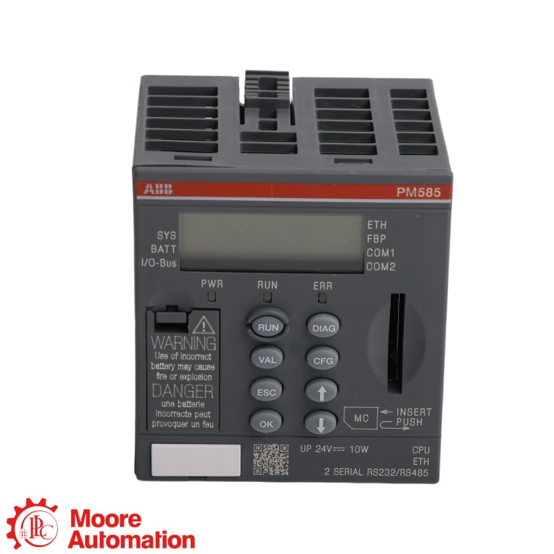 CPU PLC ABB PM582-ETH AC500 com Ethernet