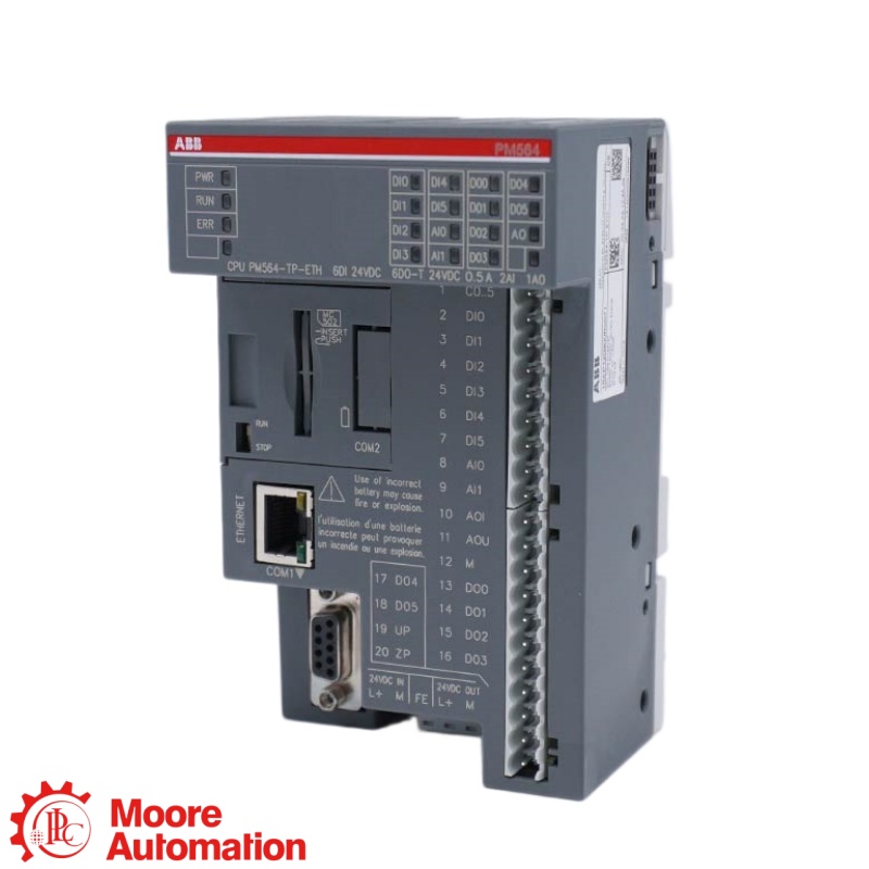 Módulo de processador ABB PM5670-2ETH AC500 V3