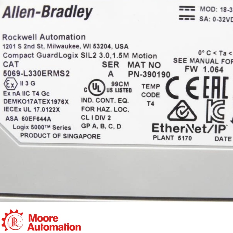5069-L330ERM CL 5380 3 MB Motion Controller