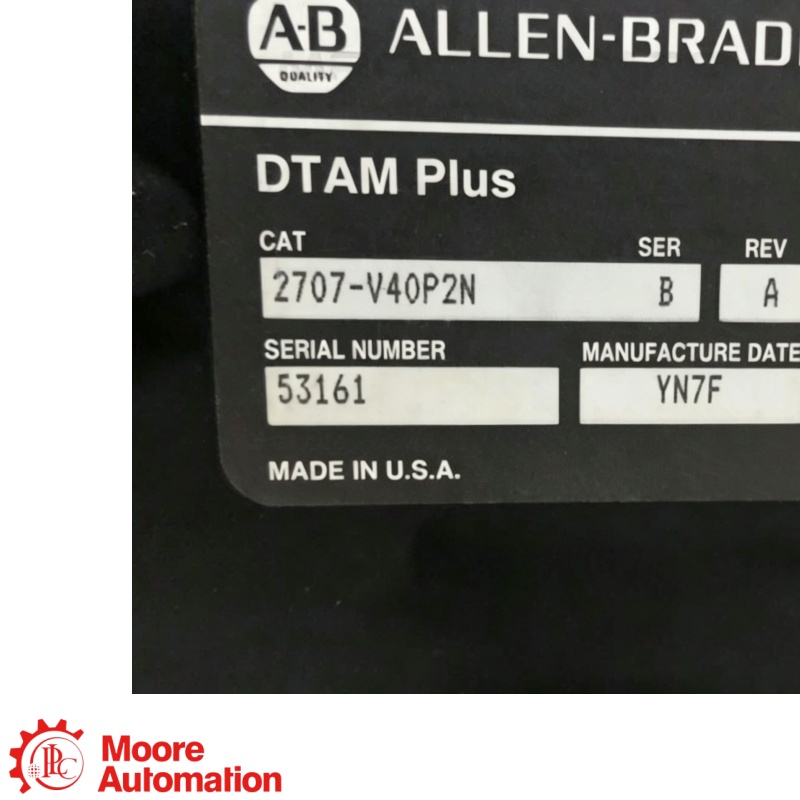 PLC 2707-V40P2N DTAM Plus NEMA 4X VFD Operator Interface