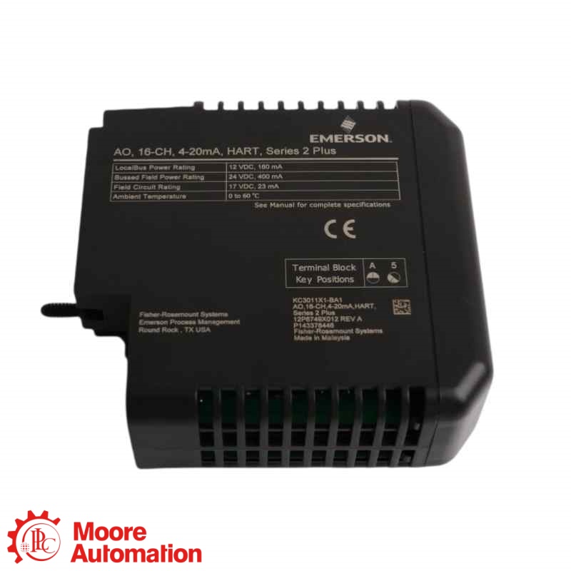 Placa Emerson VE4035S2B4 Redundante de 16 Canais com Saída Analógica HART de 4-20 mA