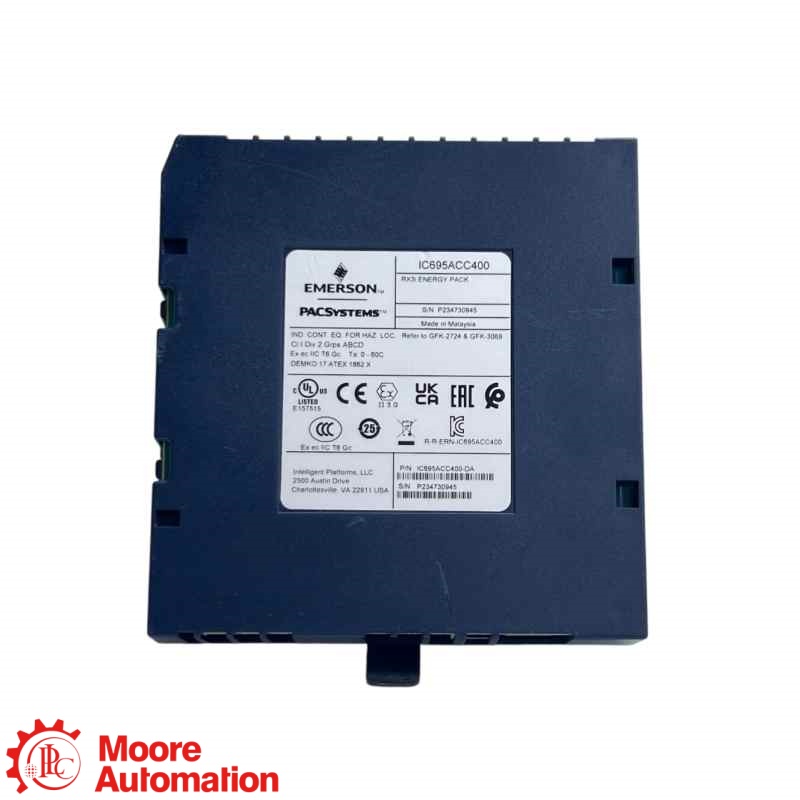 GE Fanuc IC695ACC400-DA PACSystems RX3i Energy Pack