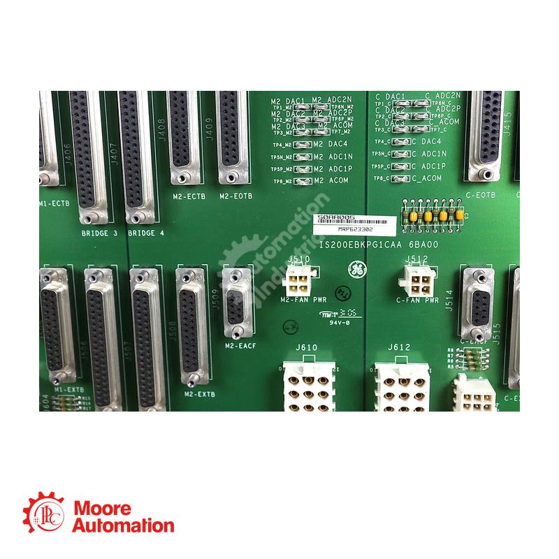 GE IS200EBKPG1CAA Exciter Backplane Board